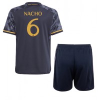 Real Madrid Nacho #6 Udebane Trøje Børn 2023-24 Kortærmet (+ Korte bukser)
